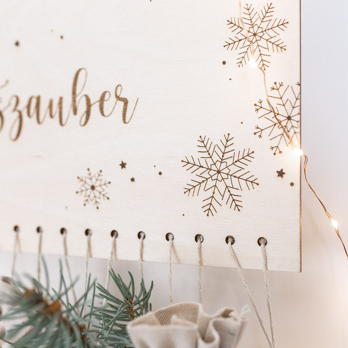 Personalisierter Adventskalender - Schneeflocken – Bild 5