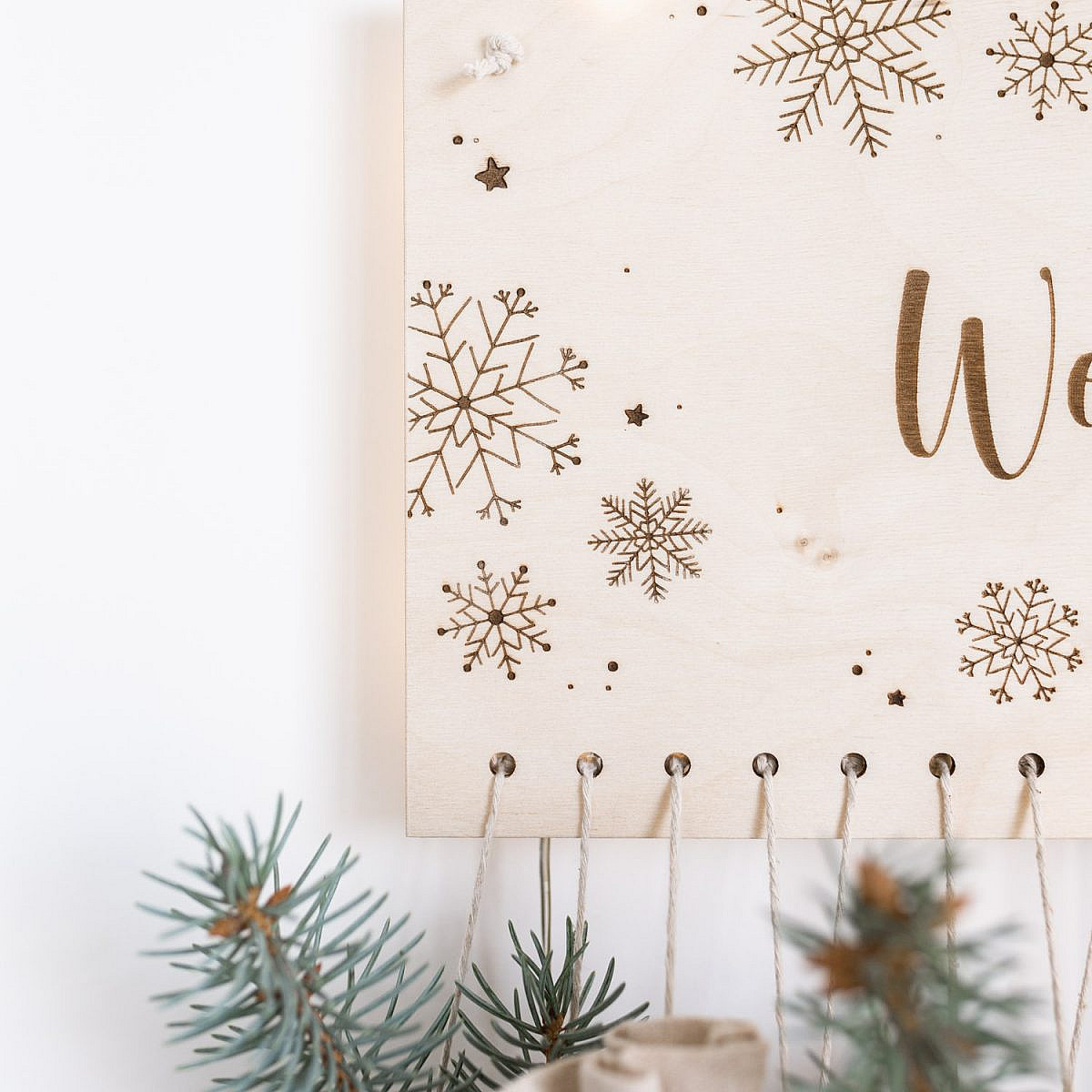 Personalisierter Adventskalender - Schneeflocken – Bild 3