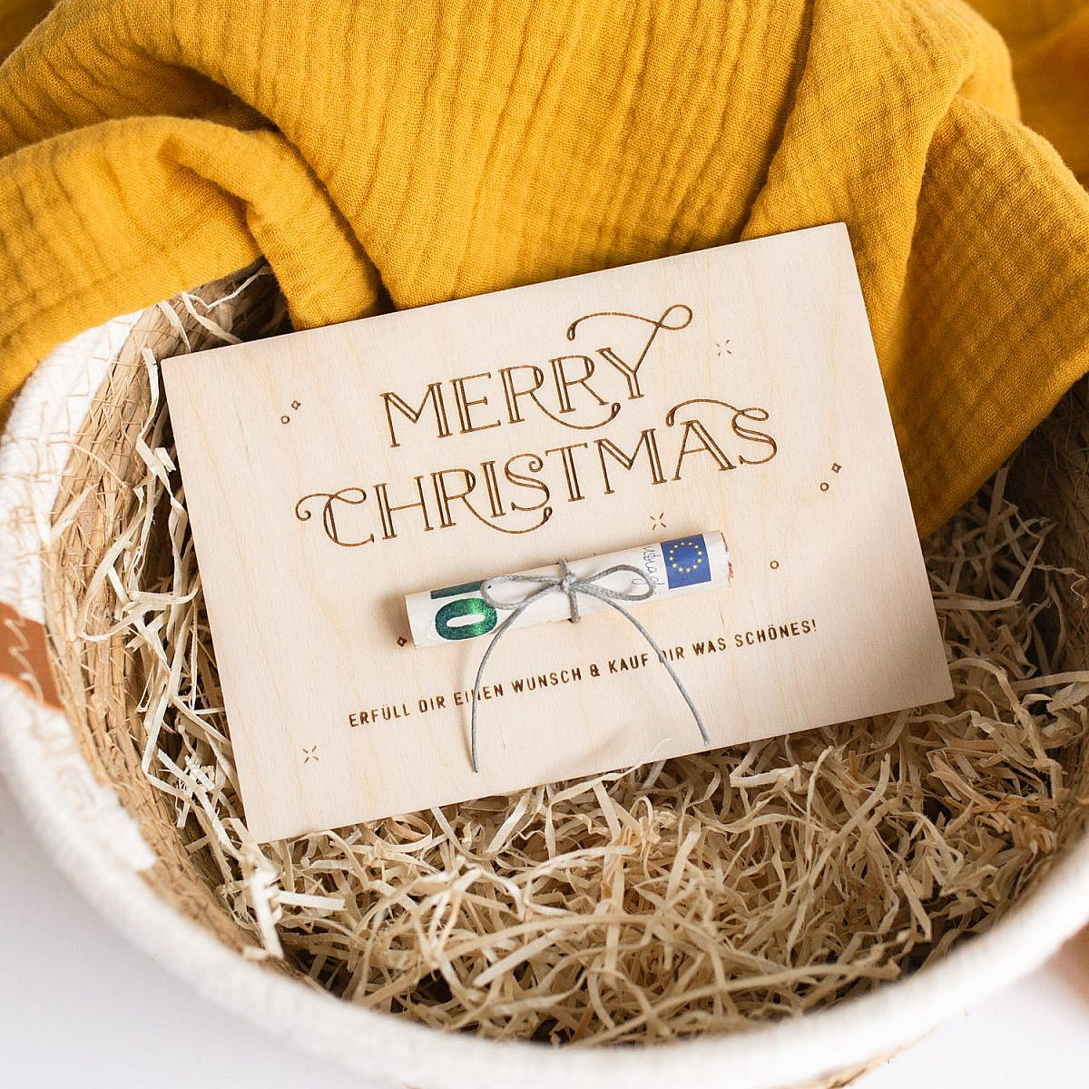Merry Christmas - Karte Geldgeschenk