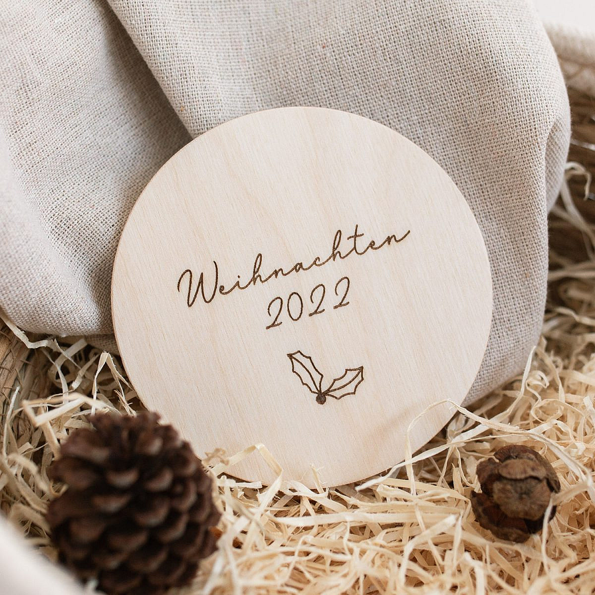 Weihnachten 2022 - Holzschild – Bild 3