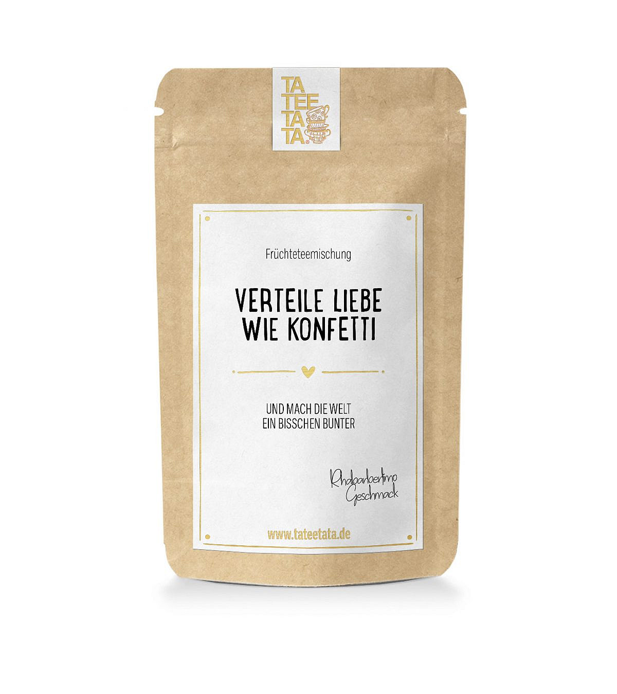 Verteile Liebe wie Konfetti - Rhabarberlimo Tee 40g