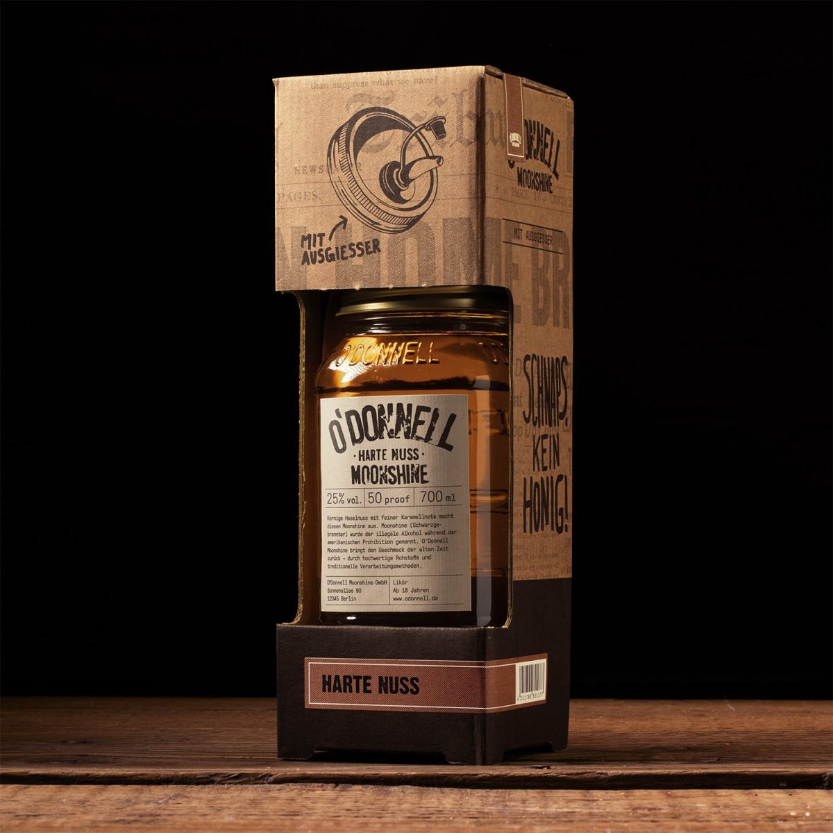 Harte Nuss Moonshine Geschenkset - Haselnusslikör