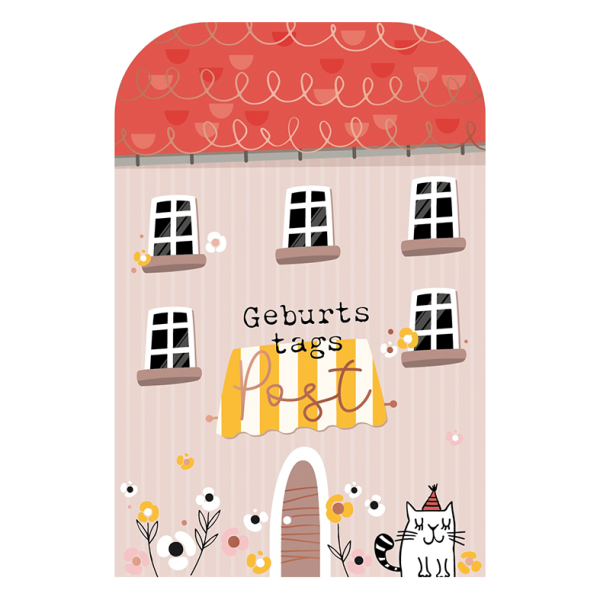Klappkarte - Geburtstagspost