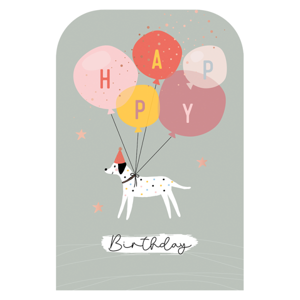 Klappkarte - Happy Birthday Hund
