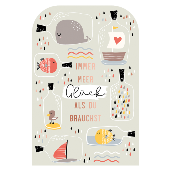 Klappkarte - Immer Meer Glück als du brauchst