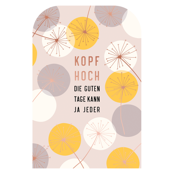 Klappkarte - Kopf hoch