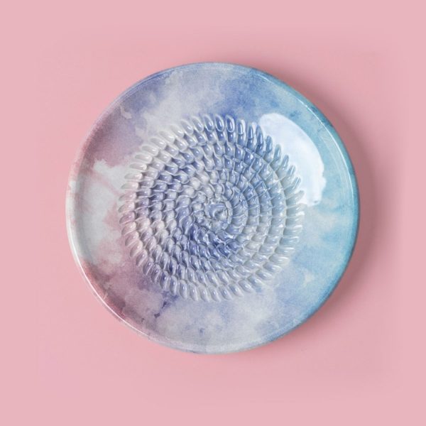 Keramikreibe Knoblauch & Käse - Aquarell