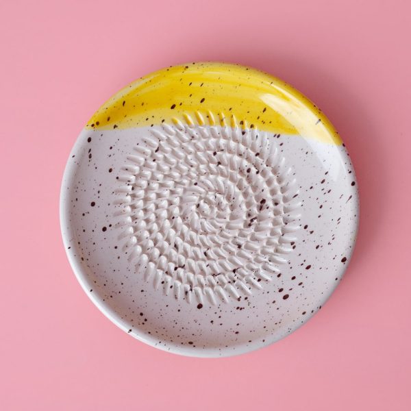Keramikreibe Knoblauch & Käse - Zitrone