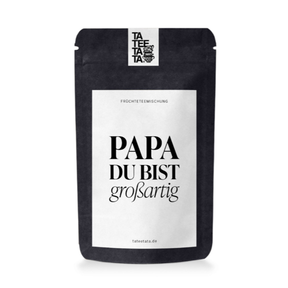 Papa du bist großartig - Blaubeer Cassis Früchtetee 12g