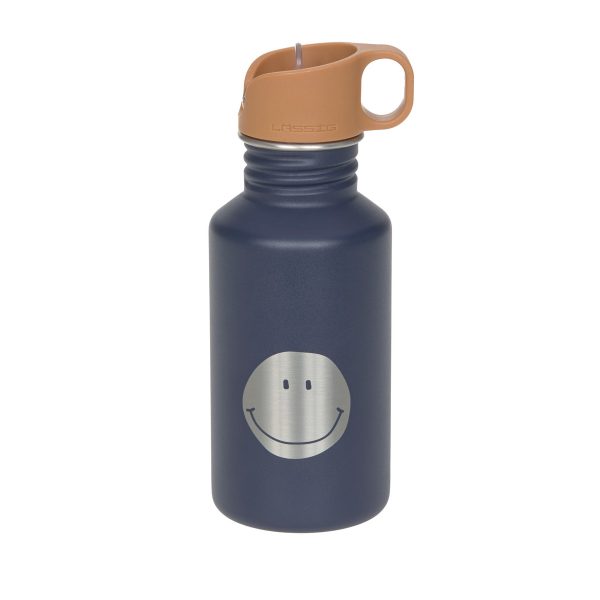 Edelstahl Kinder Trinkflasche - Smile in Blau