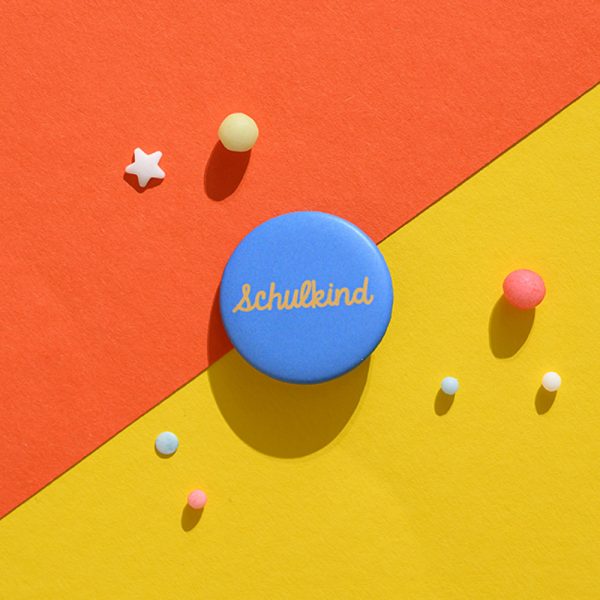 Button - Schulkind in Blau
