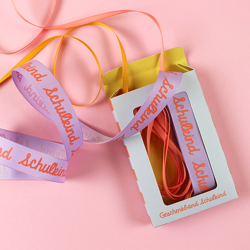 Geschenkband-Set - Schulkind in Flieder