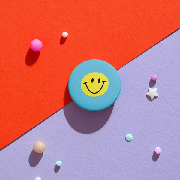 Button - Smiley in Mint