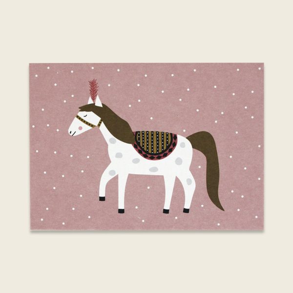 Postkarte - Zirkuspferd