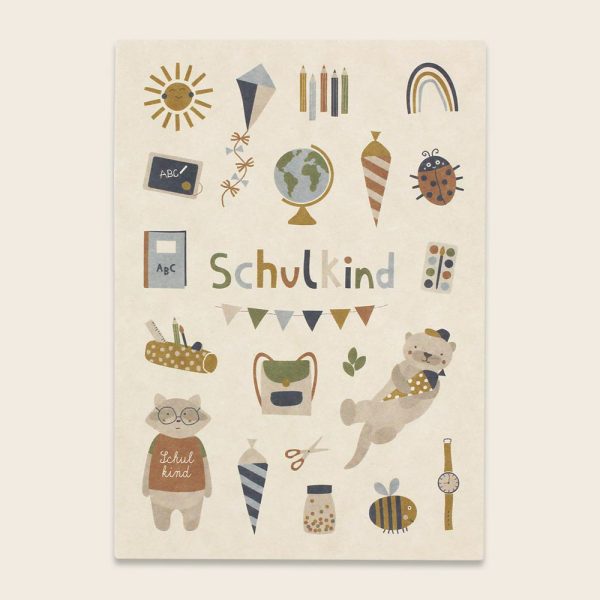 Postkarte - Schulkind