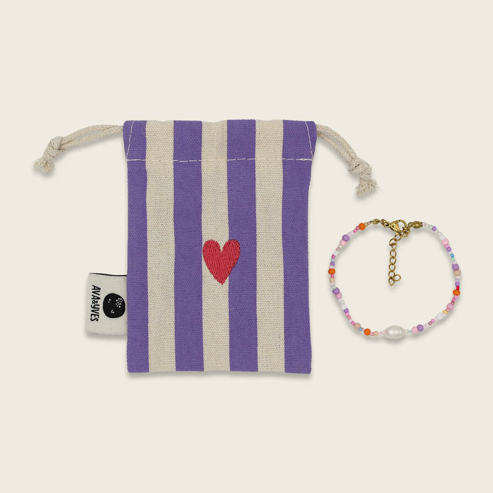 Perlenarmband im Säckchen - Bunte Perlen – Bild 4