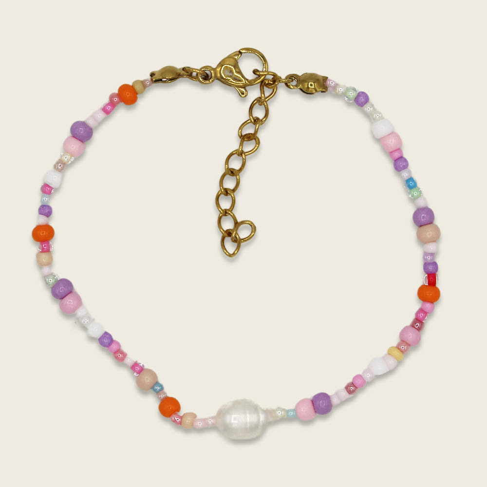 Perlenarmband im Säckchen - Bunte Perlen – Bild 3