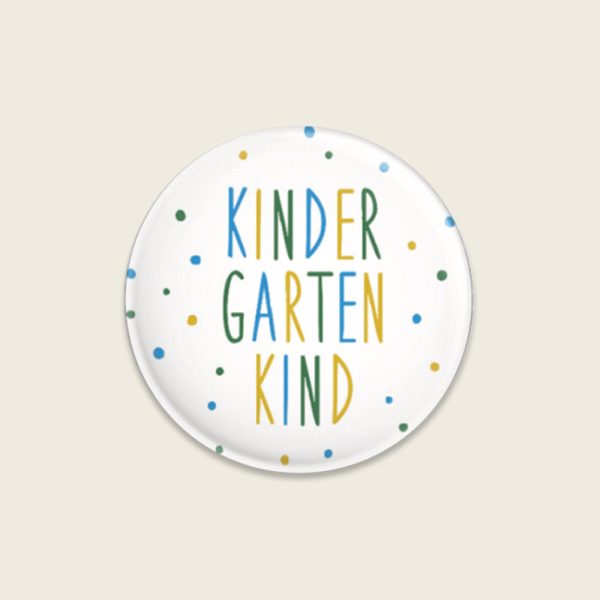 Button - Kindergartenkind in Blau