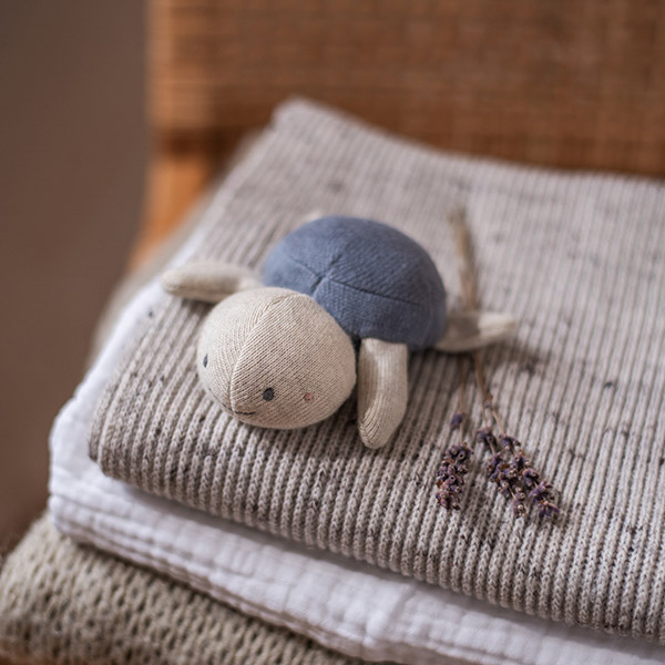 Schildkröte Jeansblau - Babyrassel