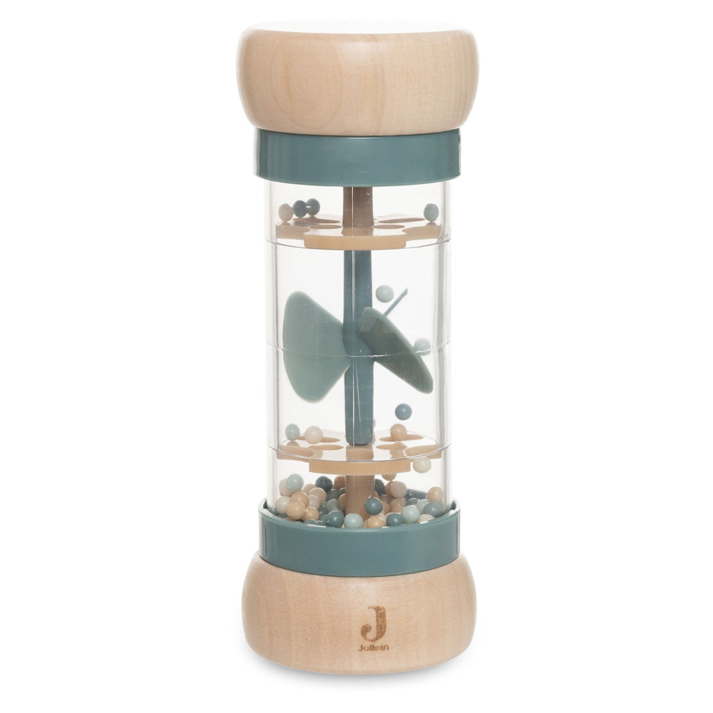 Regenmacher aus Holz - Blau