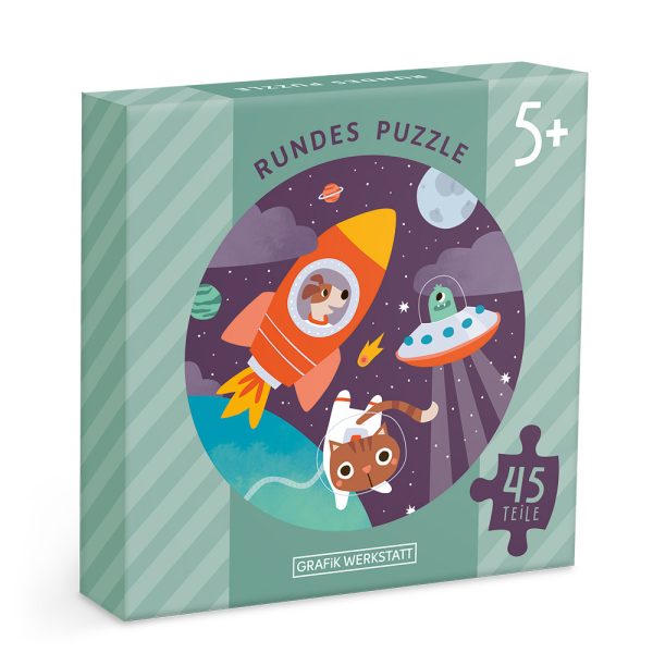 Weltraum - Rundes Puzzle