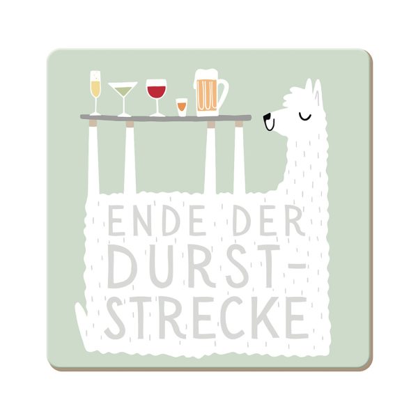 Ende der Durststrecke - Korkuntersetzer