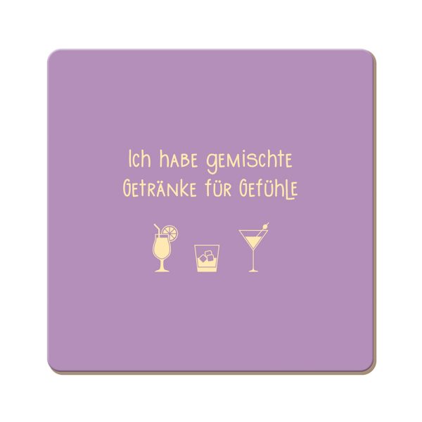 Gemischte Getränke - Korkuntersetzer