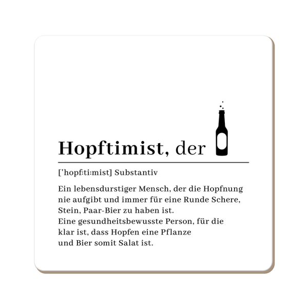 Hopftimist - Korkuntersetzer