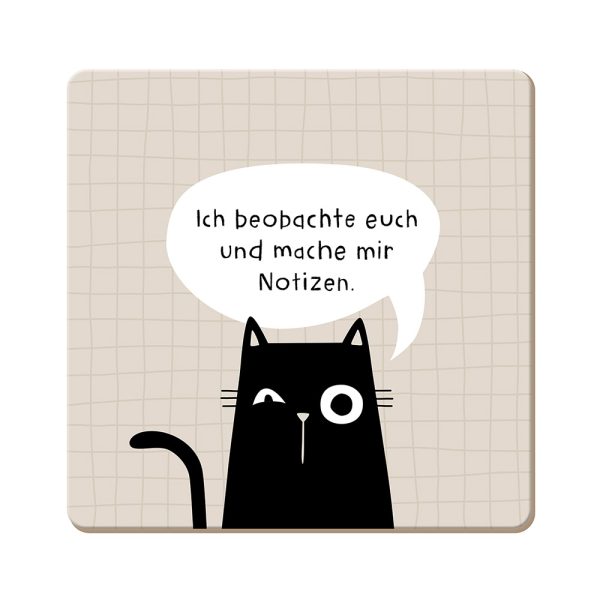 Ich beobachte euch - Korkuntersetzer