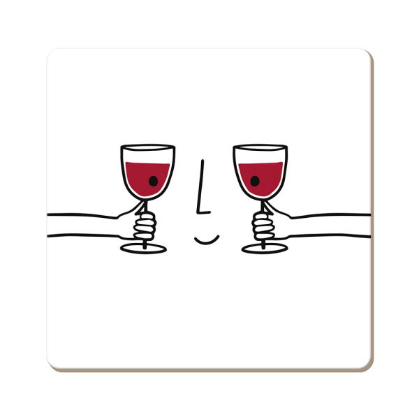 Weingesicht - Korkuntersetzer