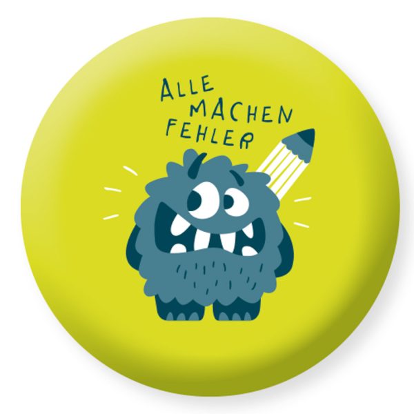 Alle machen Fehler - runder Radiergummi