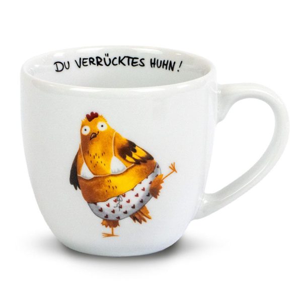 Huhn "Du verrücktes Huhn!" - Tasse