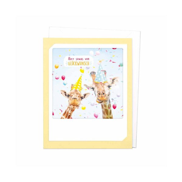 Aber sowas von Glückwunsch - Klappkarte