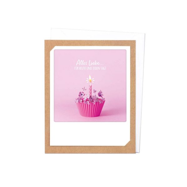 Alles Liebe für heute und jeden Tag - Klappkarte