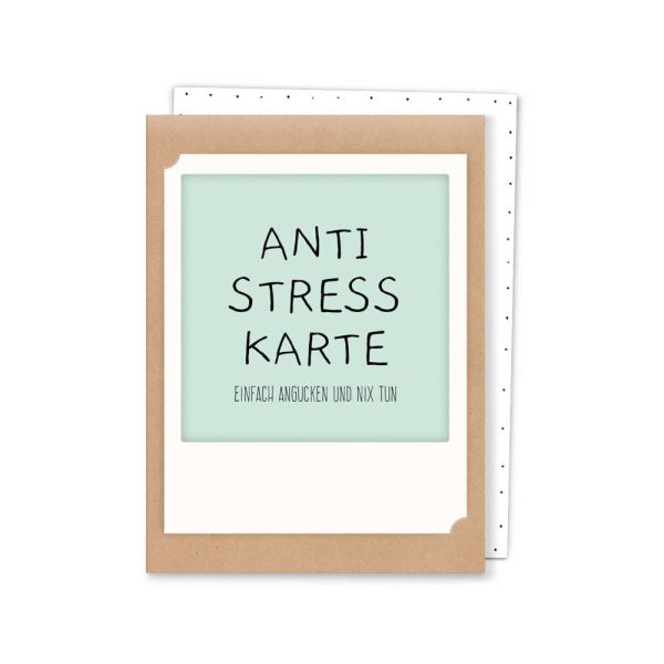Anti-Stress-Karte - kleine Klappkarte