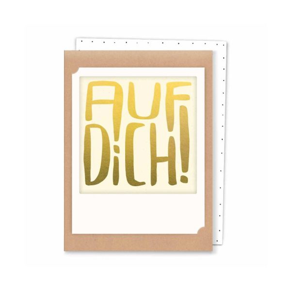 Auf dich - kleine Klappkarte