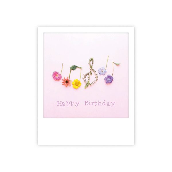 Blumenmusik - Postkarte