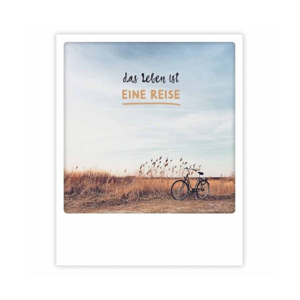 Das Leben ist eine Reise - Postkarte