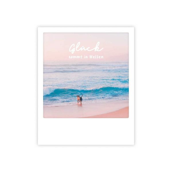 Glück kommt in Wellen - Postkarte