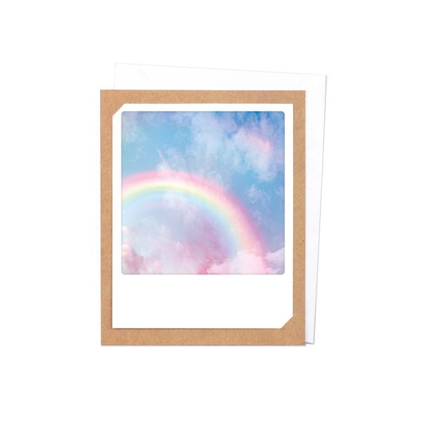 Regenbogen - Klappkarte