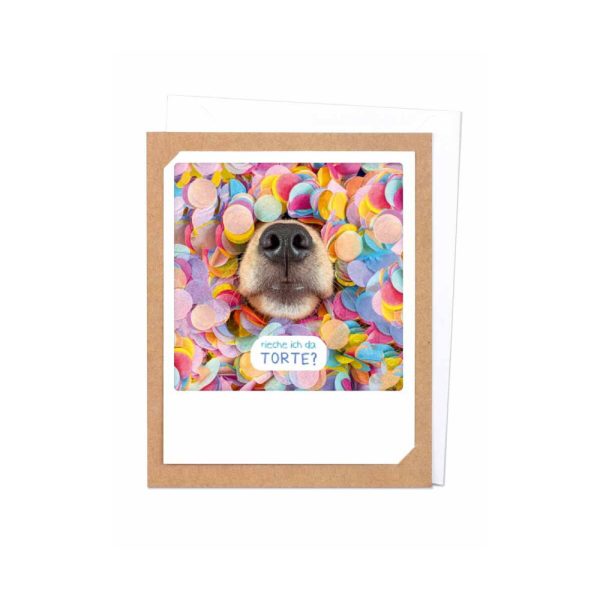 Rieche ich da Torte - Klappkarte