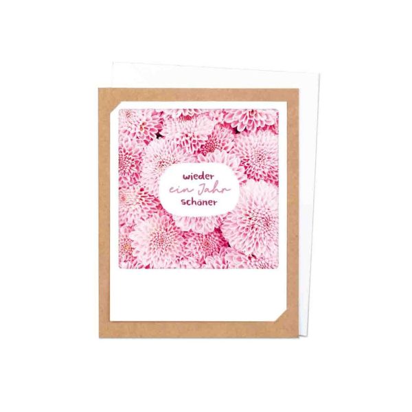Wieder ein Jahr schöner - Klappkarte