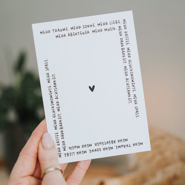 Postkarte - Mehr Träume