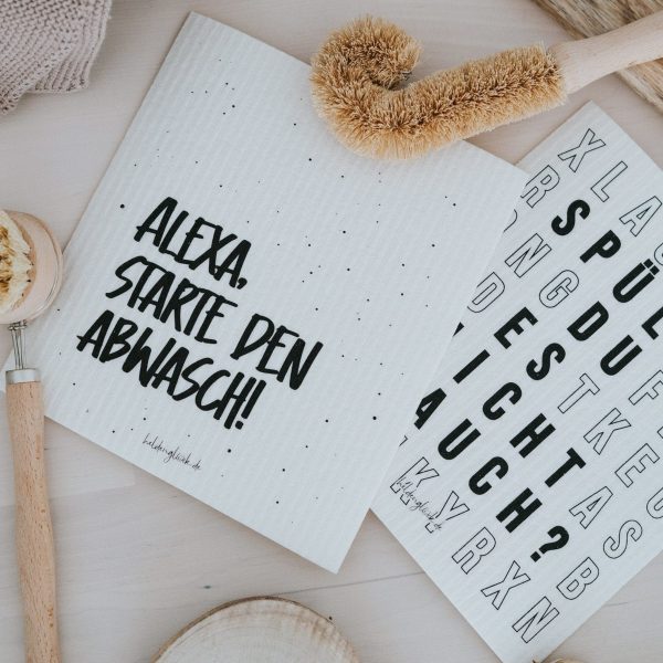 Schwammtücher - Alexa starte den Abwasch