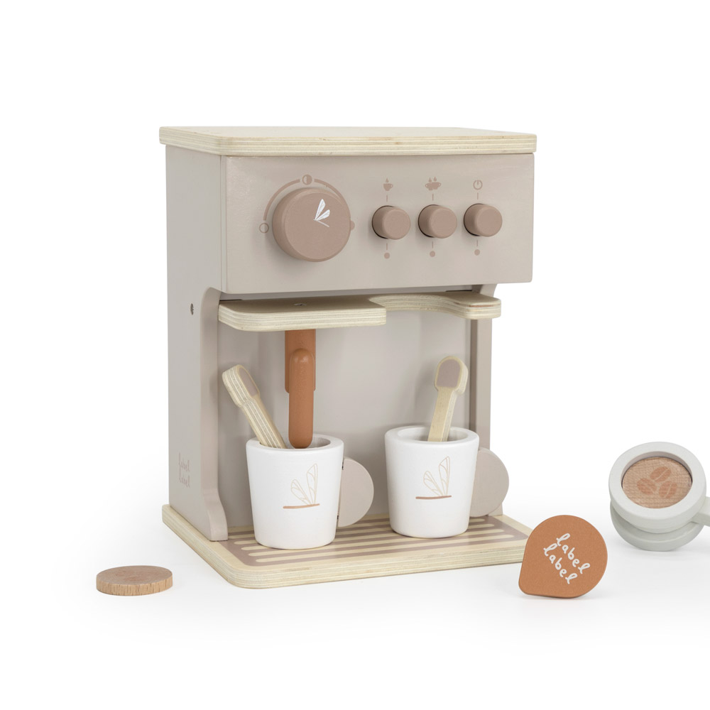 Espresso Maschine aus Holz - Nougat – Bild 4