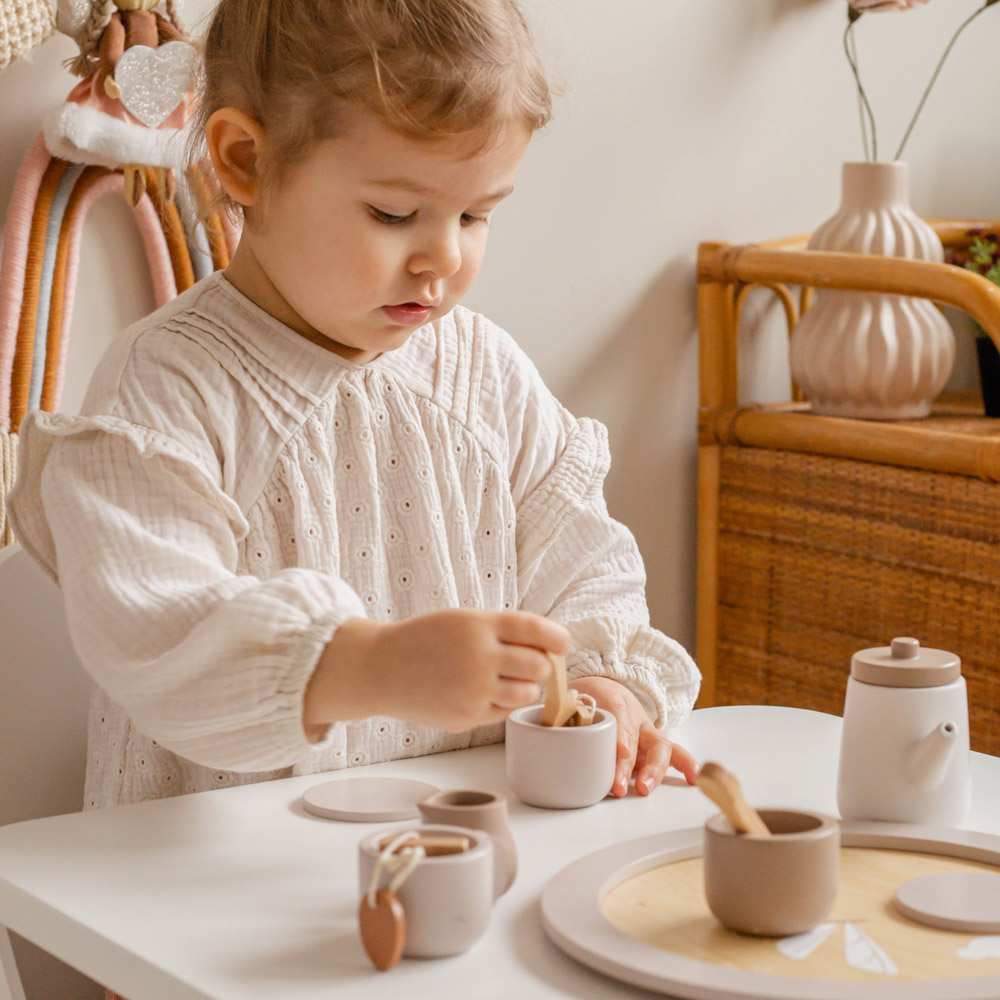 Tee-Set aus Holz - Nougat – Bild 6