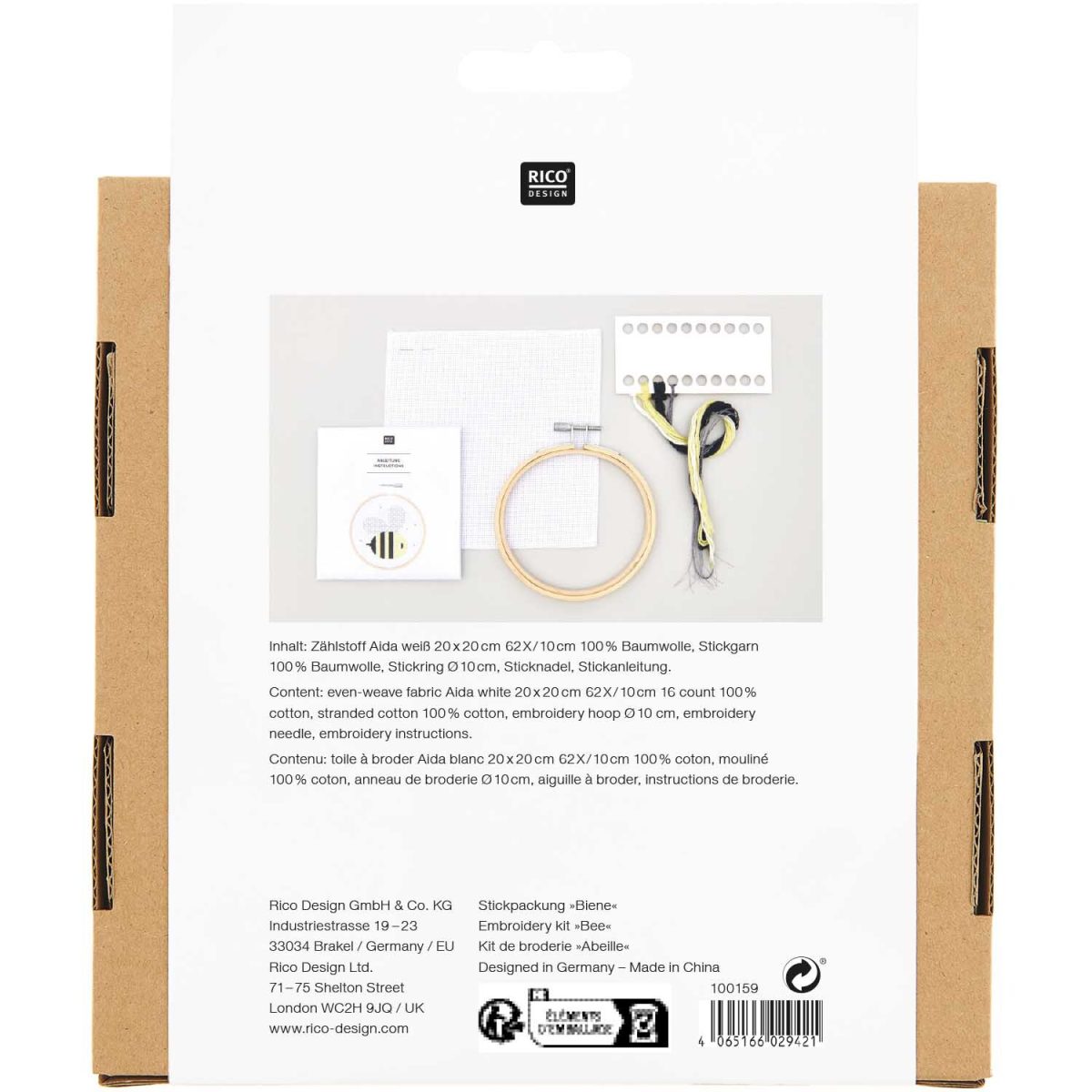 Biene Stickrahmen - Stickpackung – Bild 3