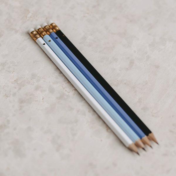 Bleistift Set in Blau