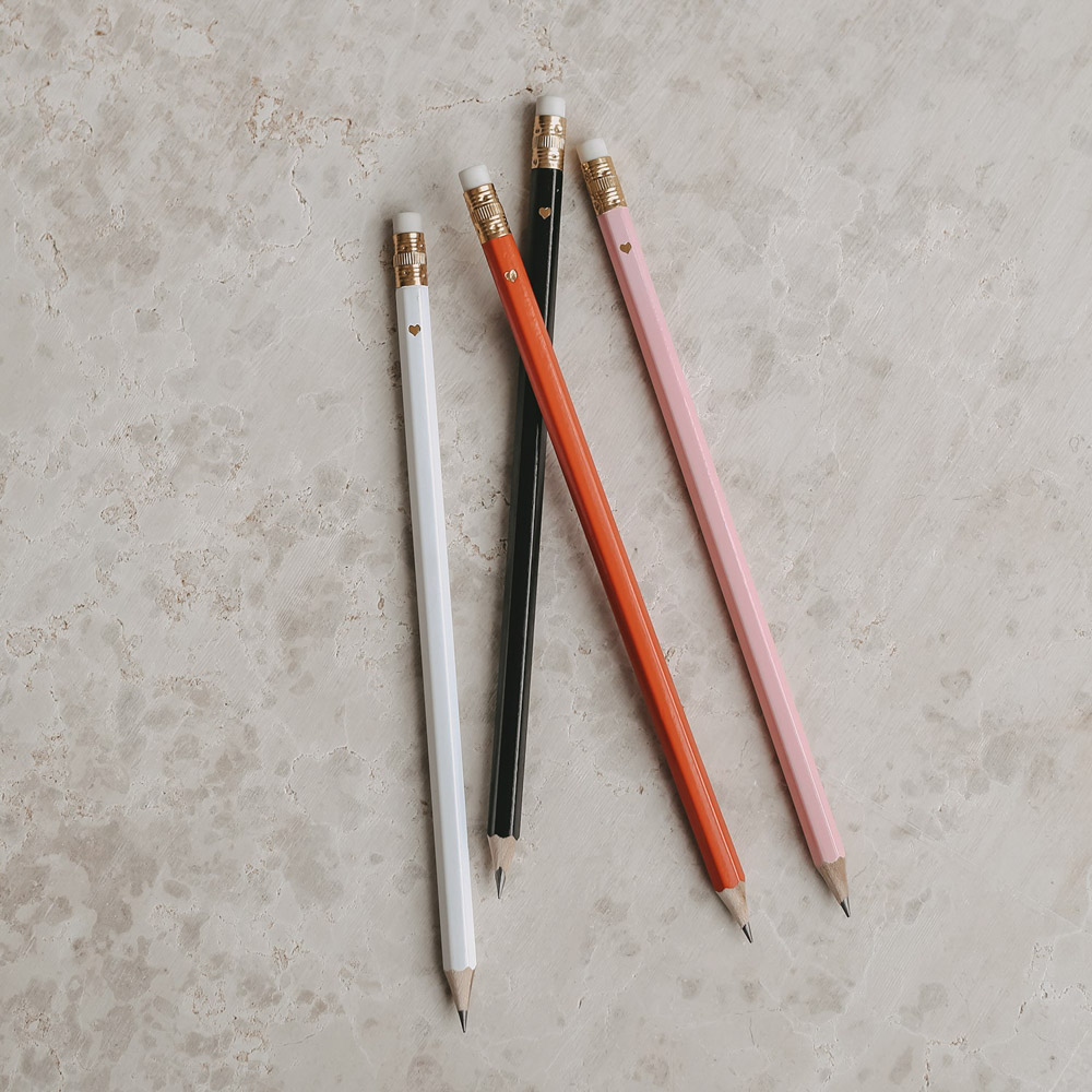 Bleistift Set in Rosa – Bild 3