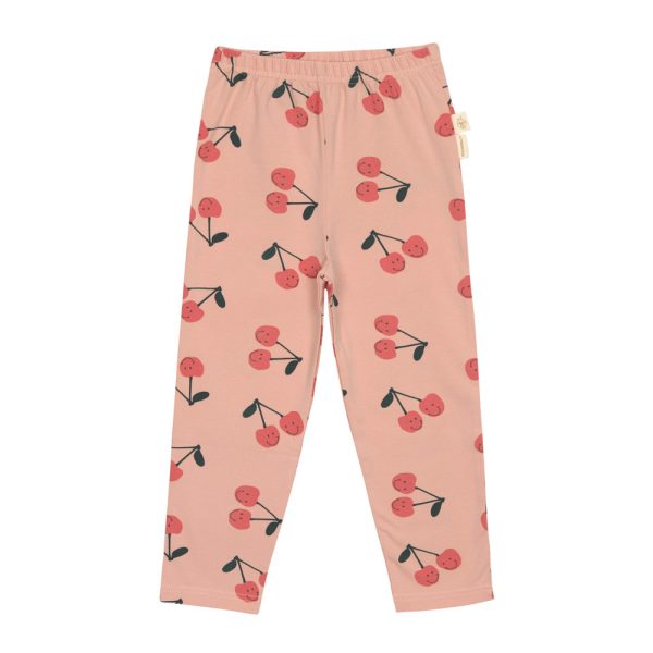 Kinder Leggings - Kirsche in Rosa